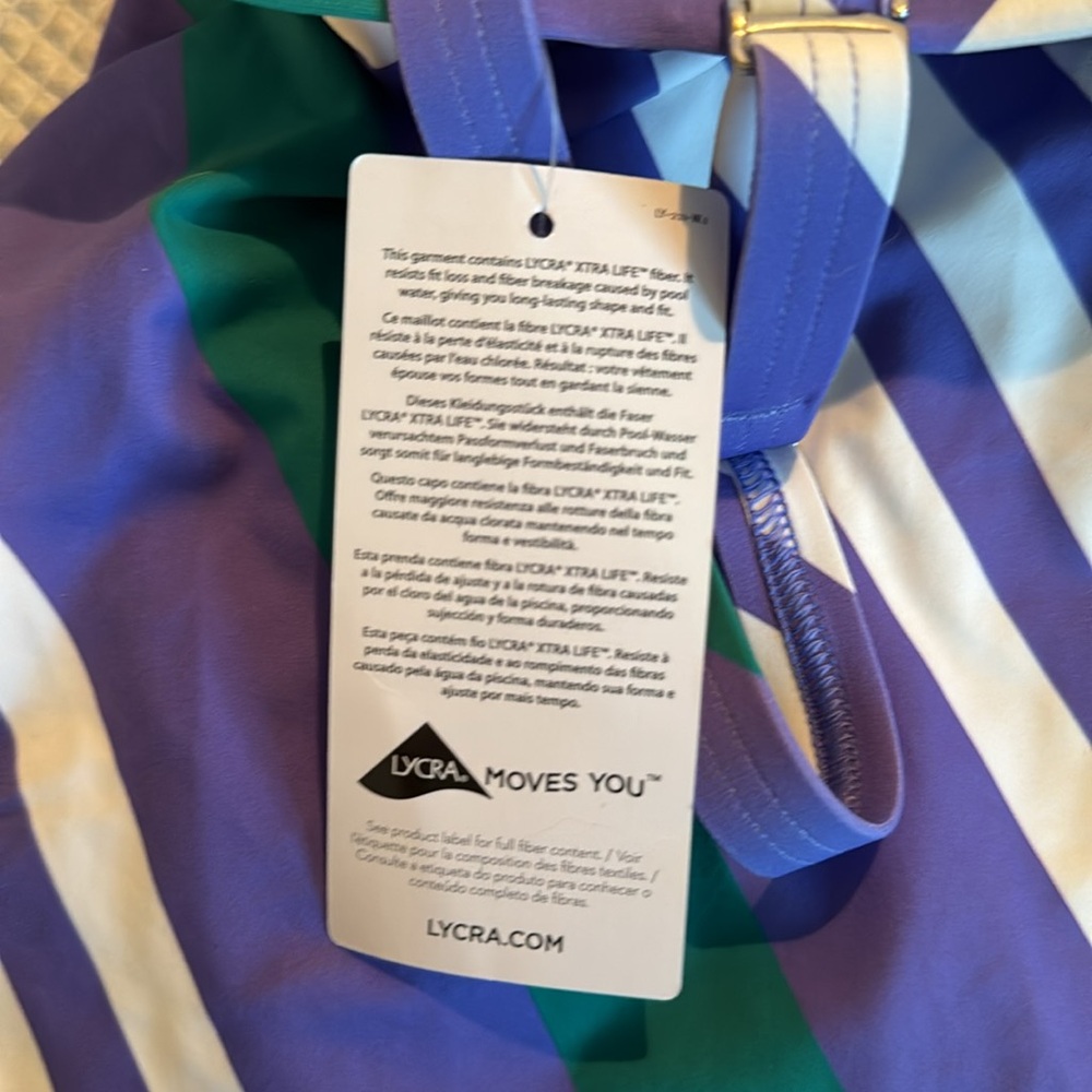 NWT Land’s End Tankini Top 14 Swimsuit - Picture 3 of 4